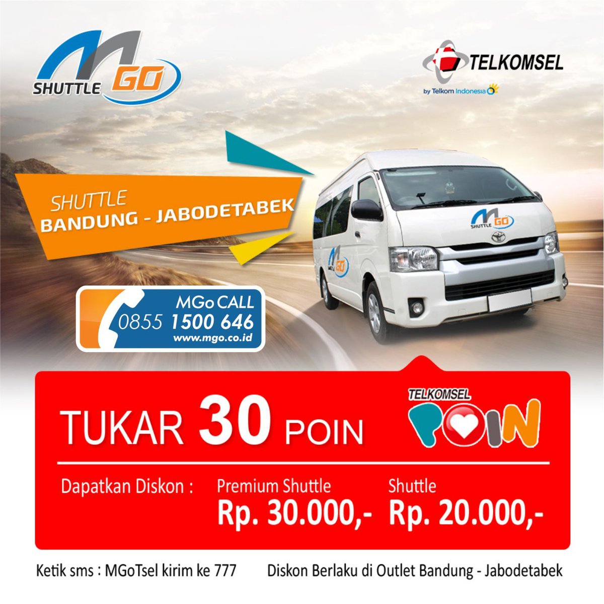 Hi Sahabat Travelers,
sekarang penukaran Telkomsel Poin hingga bulan Juli 2017,
yuk tunggu apalagi
redeem poin kamu sekarang juga!