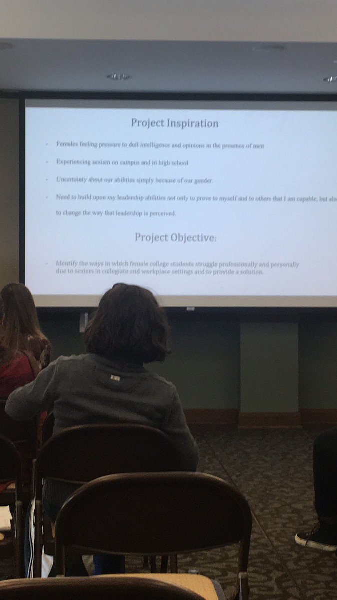 gmsew_G's tweet photo. Opening slide from Becca Nipper's presentation about her inspiration to research gender inequality on College Campuses #CCiFeminism https://t.co/WrW5bMLNbi