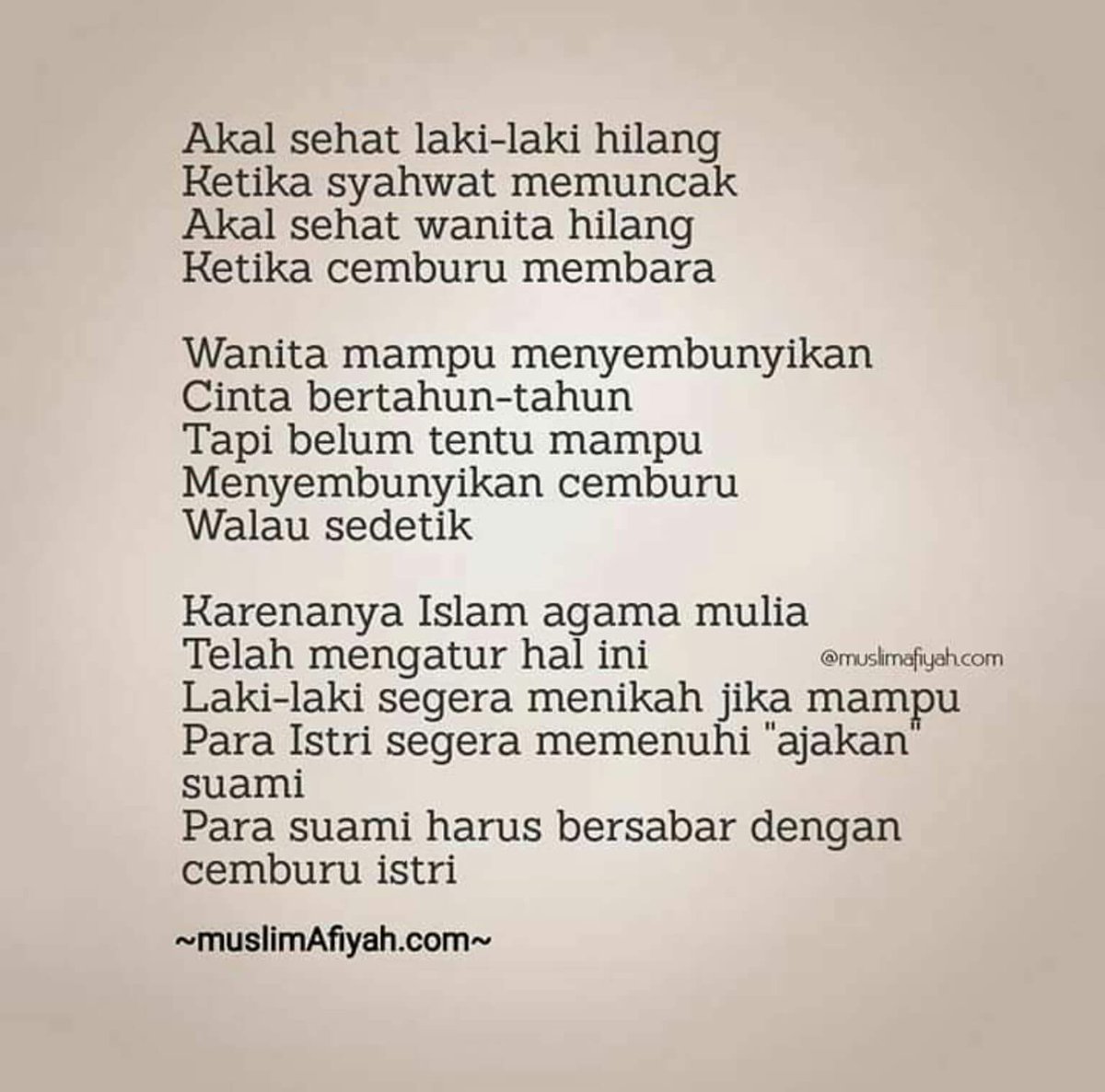 Apa Nasehat Ali Bin Abi Thalib Kepada Wanita Yang Cemburu