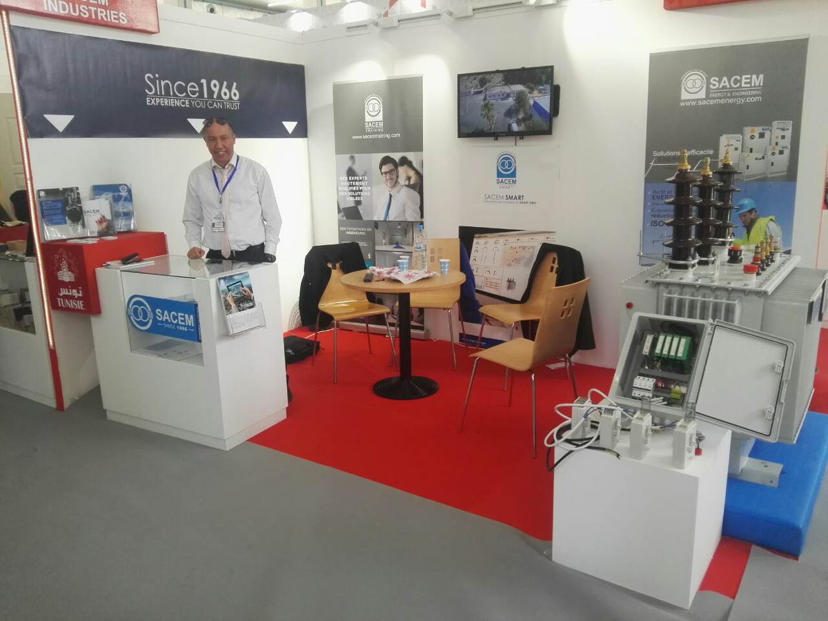 SACEM_Industrie's tweet photo. @SACEM_Industrie participe à la 20ème édition de BATIMATEC du 23 au 27 avril 2017 en Algérie. 
Rencontrez notre équipe à notre stand n°16. https://t.co/ty4DQPxKmk