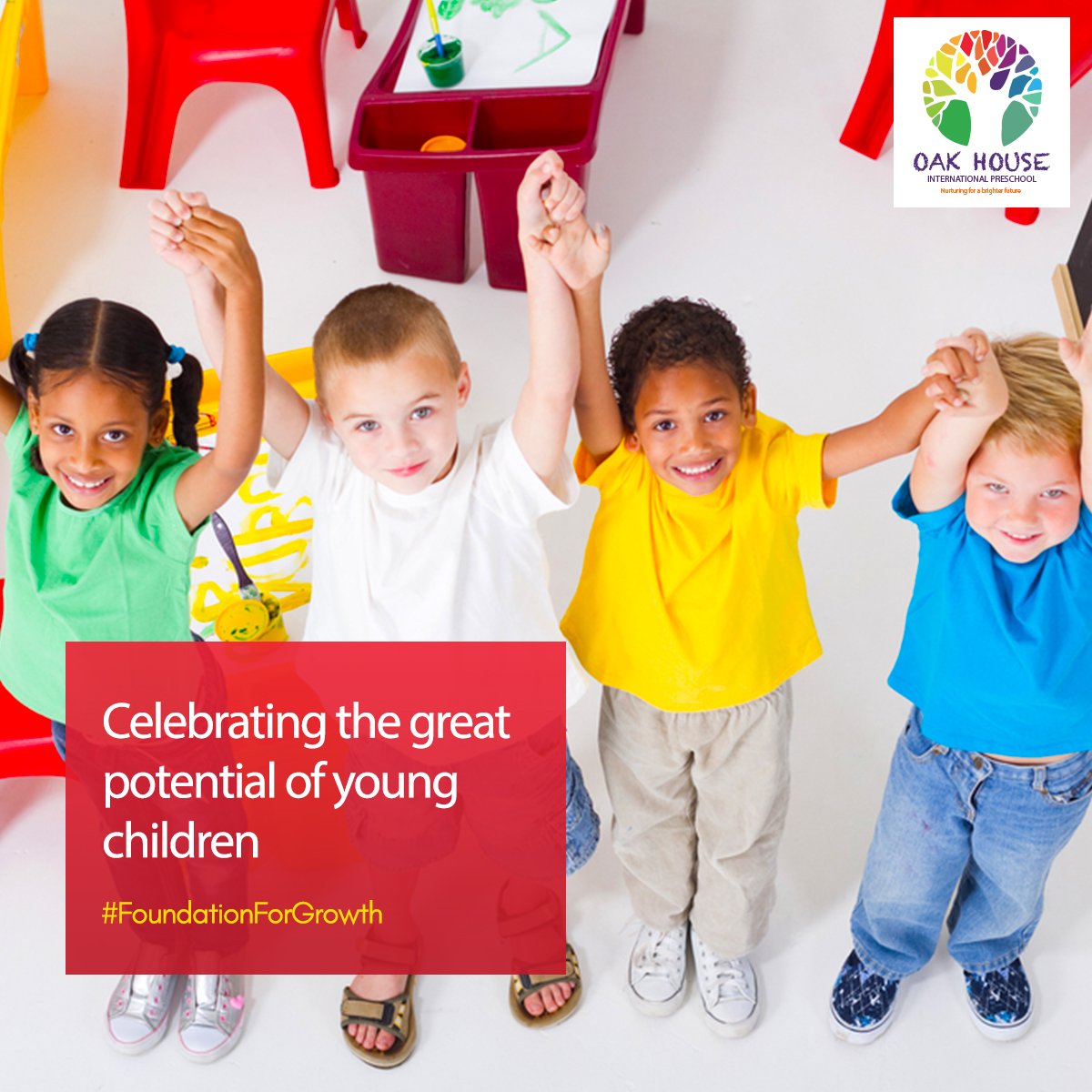 OakHouseIntl's tweet image. Our pioneering curriculum celebrates the potential of young children, with the goal of nurturing life-long learners. #FoundationForGrowth
