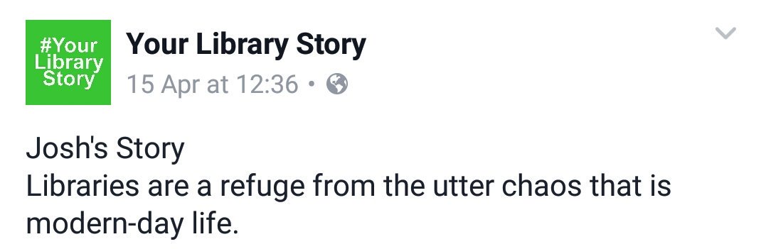 #YourLibraryStory #refuge #safespace #libraries #morethanbooks #community #modernlife #library #learning #quiet #escape #savelibraries
