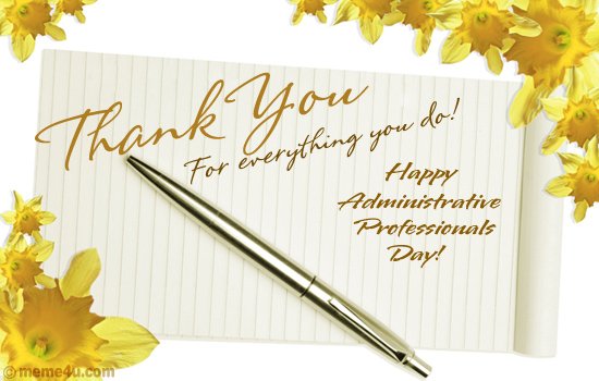 RandomActsOrg's tweet photo. Celebrate your favorite admin professional &amp; make sure they know how important they are to you! #AdministrativeProfessionalsDay https://t.co/BUPqwLeqXU