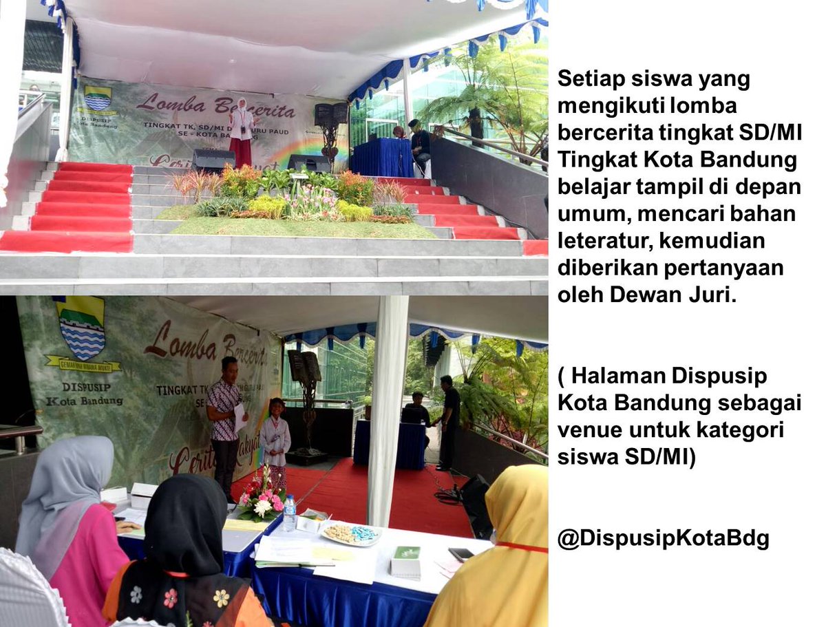 bdgdisarpus's tweet image. #LombaBercerita #StoryTellingContest Tampak peserta lomba kategori Siswa SD/MI menyampaikan cerita rakyat yg sdh mereka baca dan diuji juri.