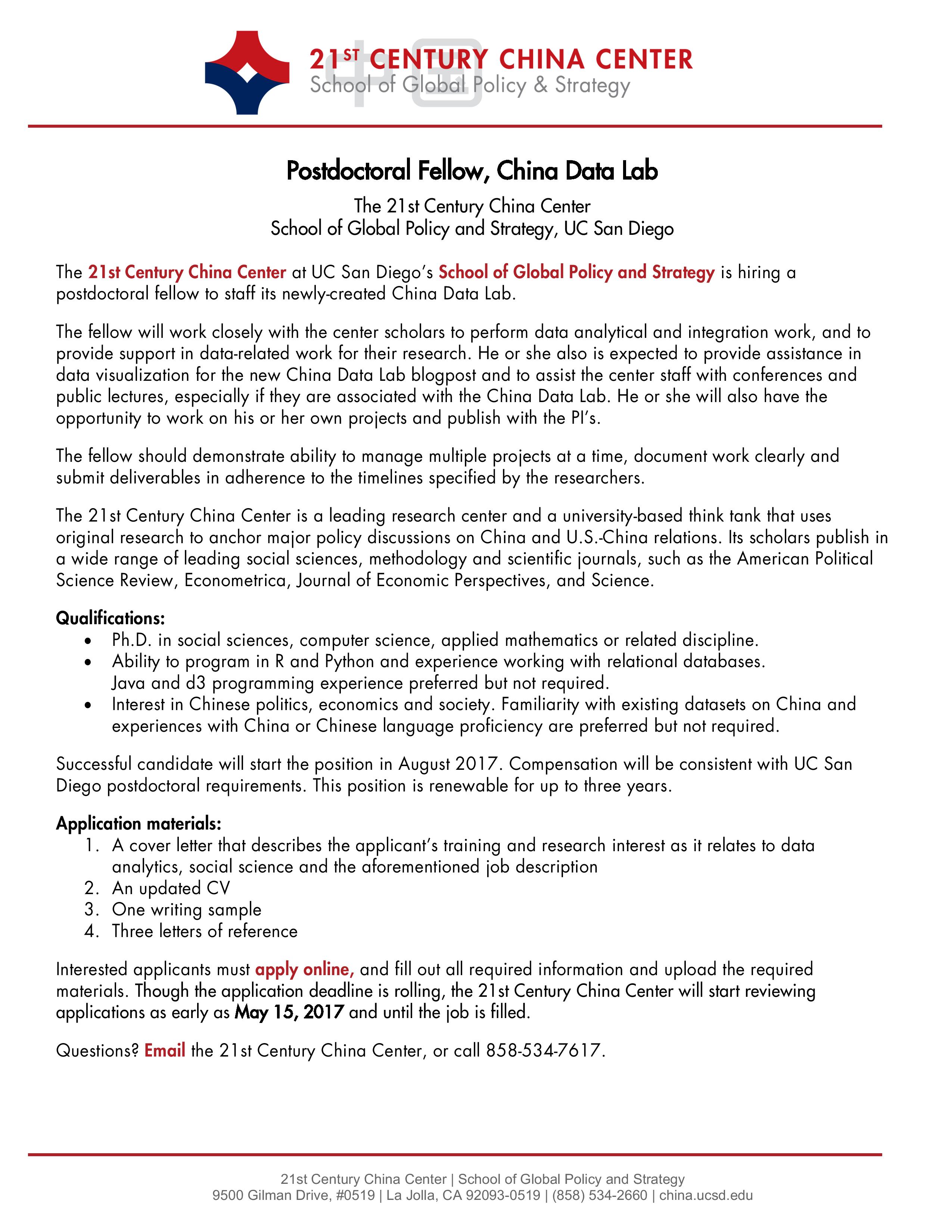 APSA &amp; ICA Political Communication Divisions on X: &ldquo;#CfA: Postdoc 
