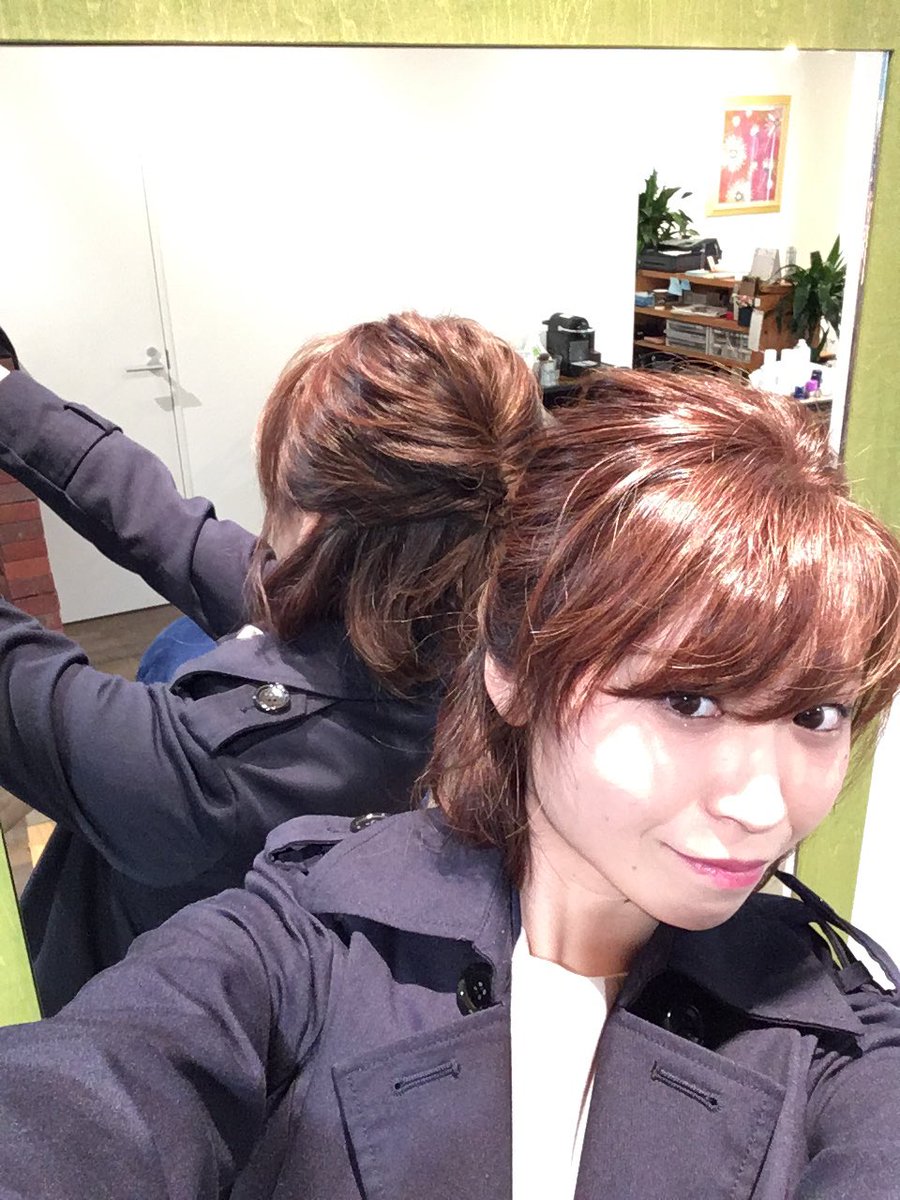 樋口栄佳 Pa Twitter ヘアセットもしてくれた 武蔵新城美容室 Ponte 世界の小松