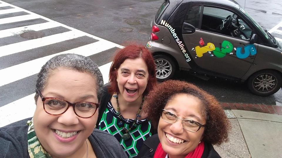 WorkItCheryl's tweet photo. @Invention_Show Unbelievable!! @Calathia1 & I (prepping 4 #inpex2017) happened upon @numbersalive for 1st time after I met her at #Inpex2016 https://t.co/514Su6ClOO