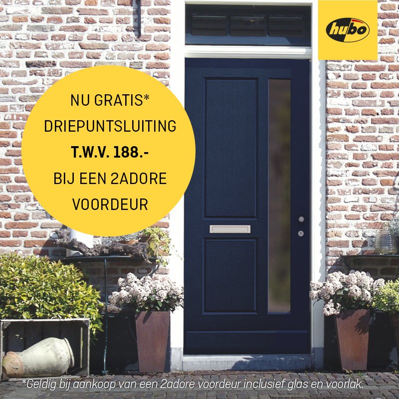 #Hubo heeft een ruime keuze in #2adore voordeuren, van klassiek tot strak.
