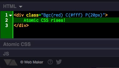 webmakerApp's tweet image. 🔥This is coming to Web Maker! #acss #atomiccss #css