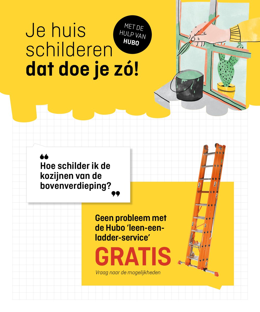 Je huis #schilderen dat doe je zó! Nu bij #Hubo: compleet pakket om je huis te schilderen.