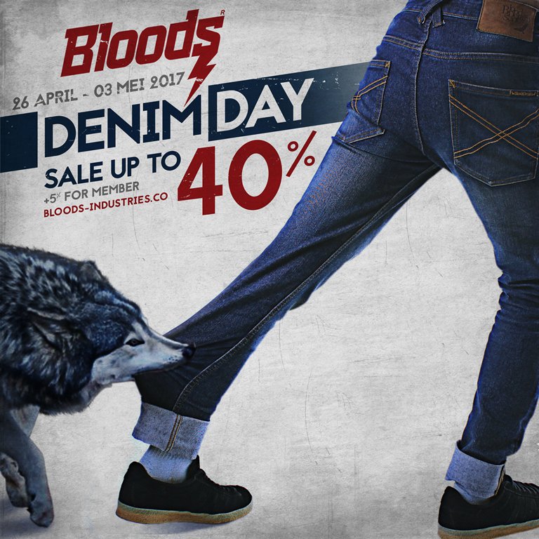 Today It's #DENIMDAY so what are you waiting for? Disc up to 40% + 5% member 26 april - 3 mei 2017. visit us official store or order online