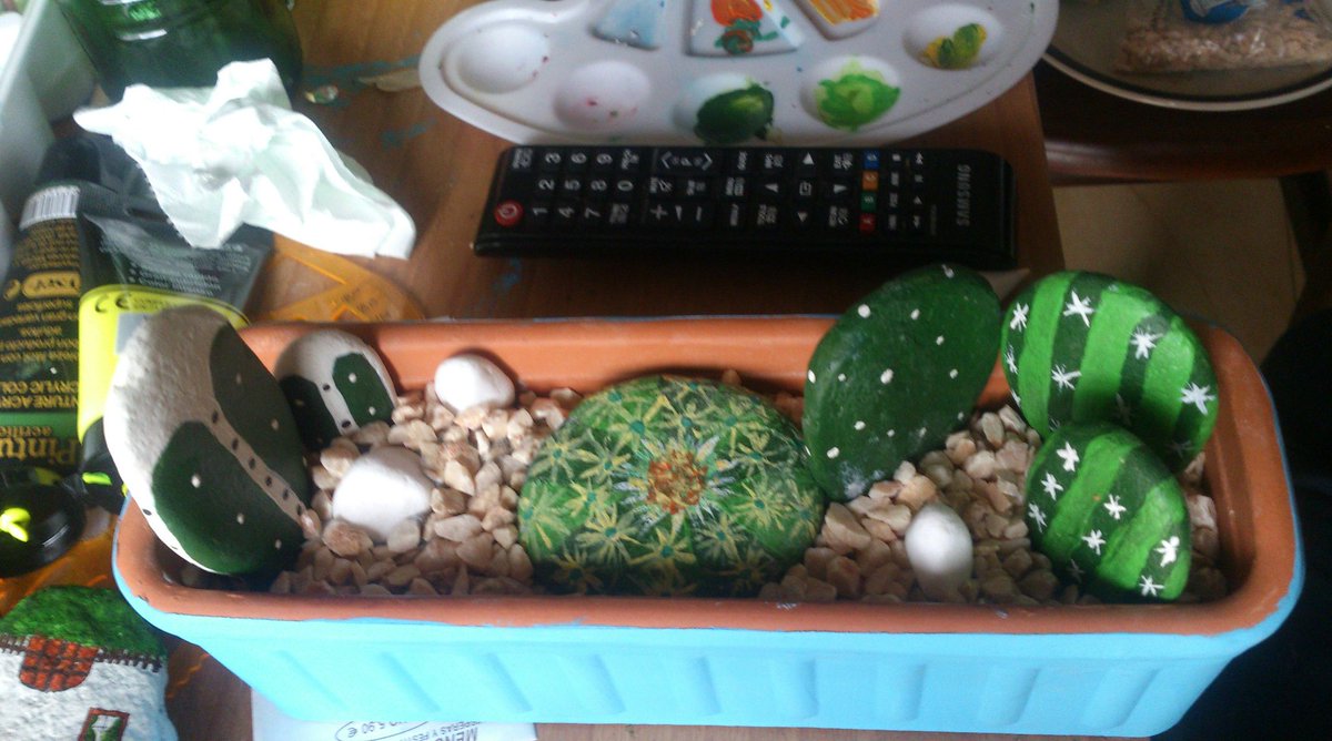 Tankgeridrum_'s tweet photo. Ea unos pocos de cactus piedra y de vuelta al lienzo https://t.co/K8oYsHCCJC