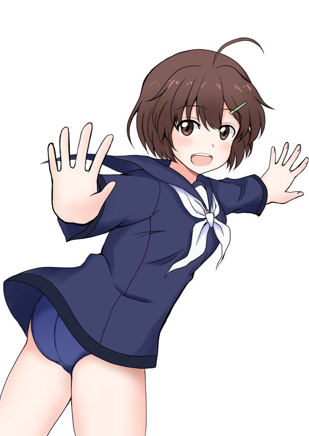 ひねりとお尻の練習ー
宮藤にはないものを持つ彼女、いいと思います! 