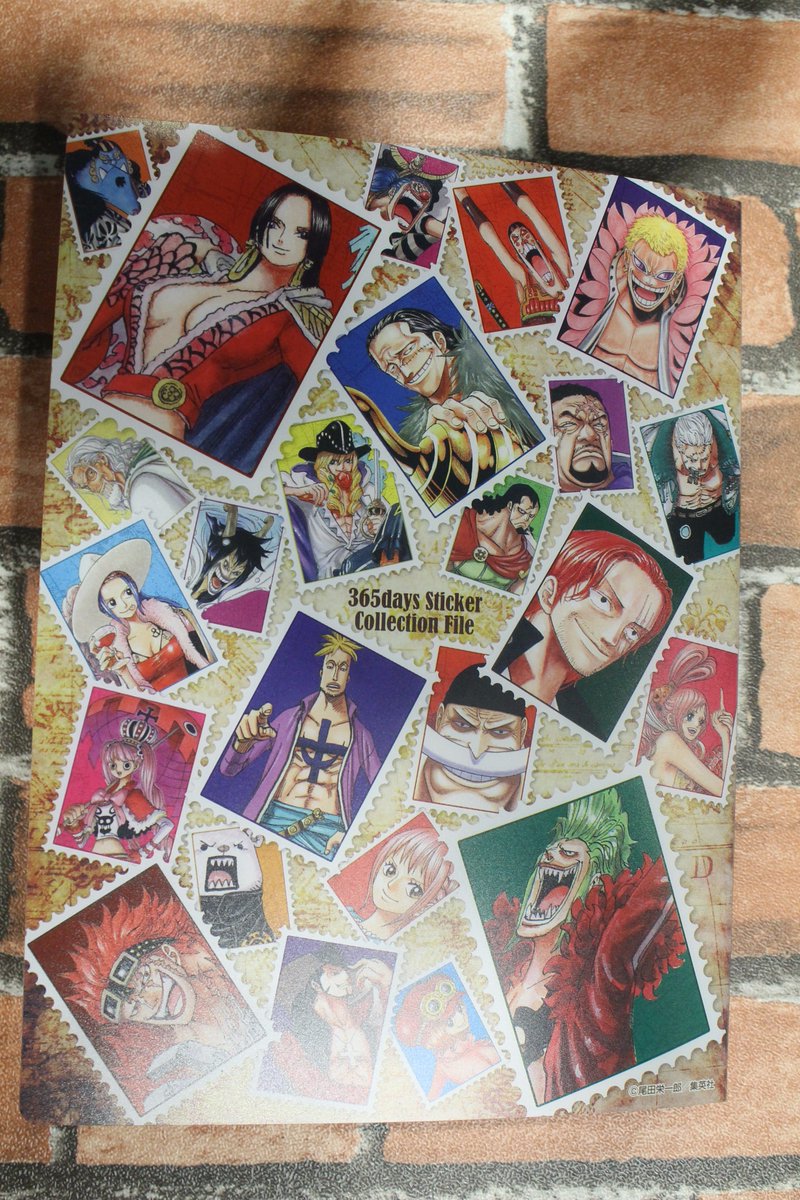 One Piece麦わらストア渋谷本店 おすすめ 原画商品 One Piece 365日ステッカー収納ファイル 特製ステッカー3枚付き 1 0円 税 好評発売中 Onepiece 麦わらストア