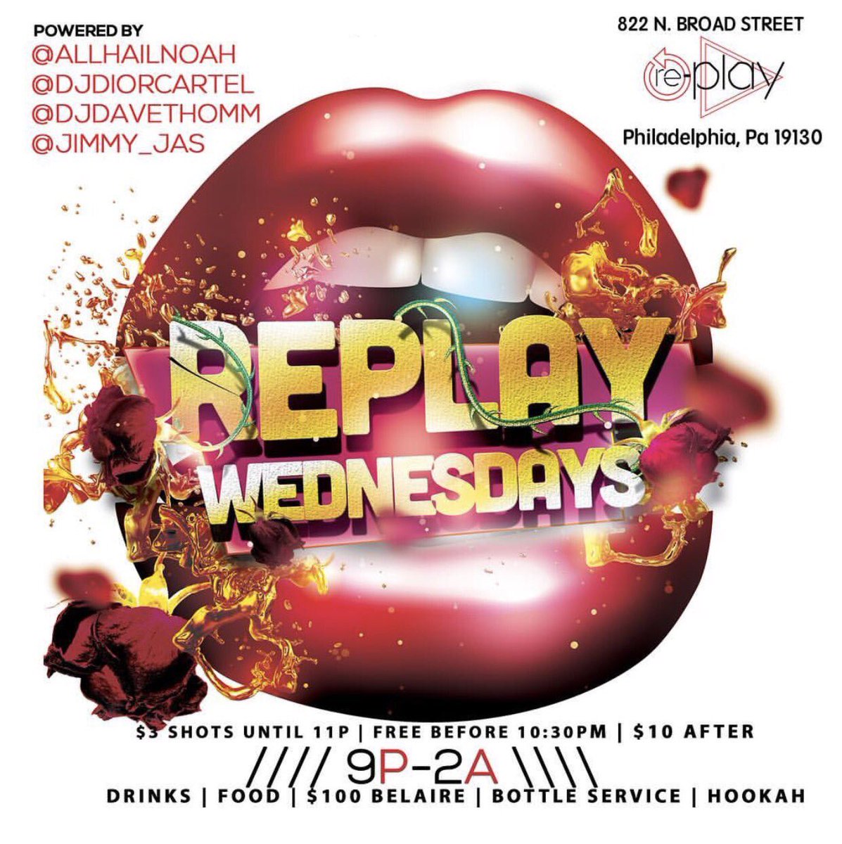davethommmm's tweet photo. TONIGHT!!! #RePlayWednesday!!! #PhillyPrideKickOff #SweetHeatMiami #NflDraft #PennRelayWeekend!!! 💪🏾🔥 https://t.co/lp2TOSj9nI