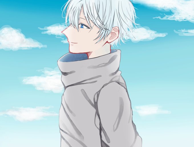 白髪男子のtwitterイラスト検索結果