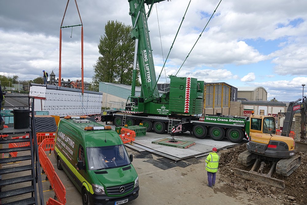 AshvilleCollege's tweet image. The Sports Centre project has reached an exciting stage, with building modules arriving all week #CampusDevelopment @SportAshville