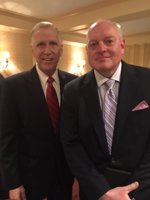 We're on the hill today. Thanks to <a href="/SenThomTillis/">Senator Thom Tillis</a> for supporting businesses &amp; jobs #saveh2b <a href="/SaveH2B/">Save H-2B</a>