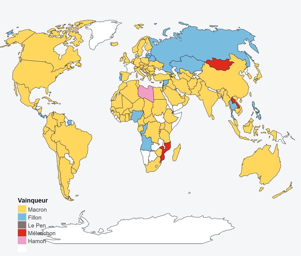 MoDem_MDFE's tweet image. Un planishère jaune! Les Français à l&apos;étranger ont plébiscité @EmmanuelMacron ! 🇪🇺🇫🇷🌎🌍🌏 #MacronPresident lemonde.fr/les-decodeurs/…