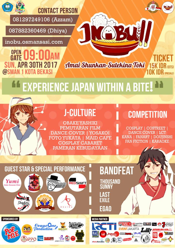 AkaiRo will perform at INOBU 11 SMAN 1 BEKASI on April 30 2017!! Don't Miss it and See You There!