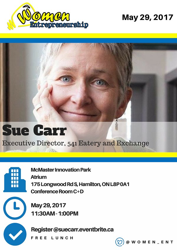 Register @ suecarr.eventbrite.ca #hamont May 29, 2017 <a href="/541Barton/">541 Eatery&Exchange</a>