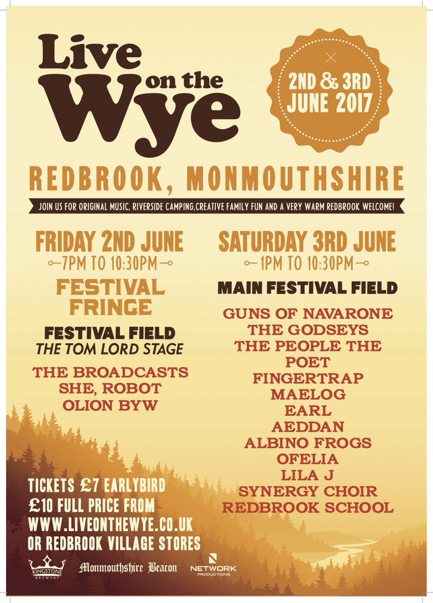 Not long now and we are getting very excited! Check out our line up below, so many great artists to play in a stunning River Wye location.