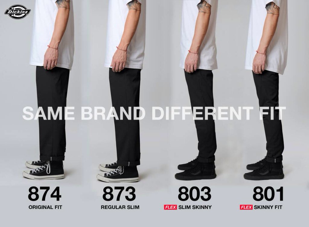 different types of dickies pants