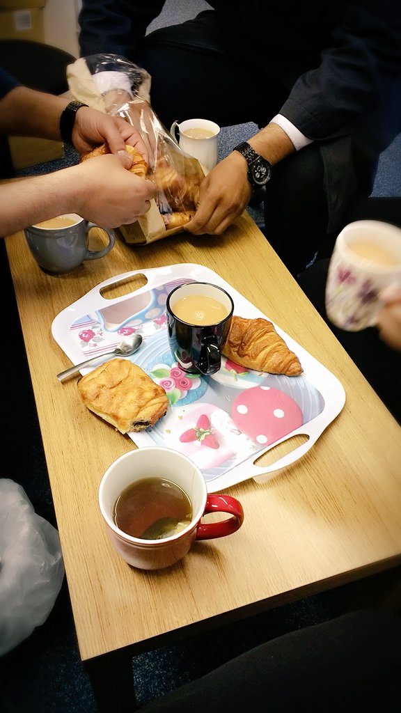PT_Clinic's tweet photo. Team breakfast....savages couldn't even wait for the picture to be taken😅
#TeamSpirit #Savage #wednesday #hijama #cupping #therapy https://t.co/Ak3EGHvG1C