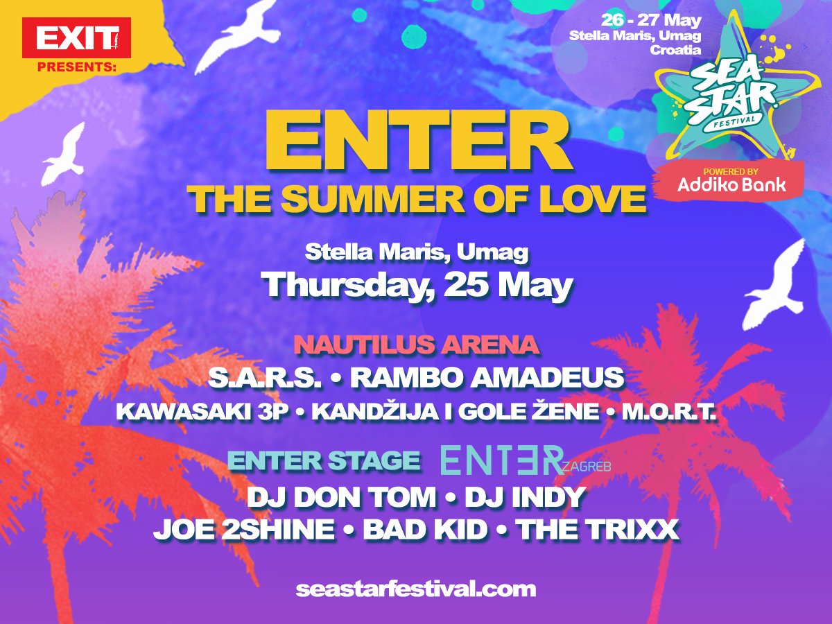 AWESOME PRE PARTY! <a href="/sarsbend/">S.A.R.S.</a> <a href="/RamboAmadeusSMC/">Rambo Amadeus</a> i dr. na Nautilus Areni!😎Dance into a great festival w <a href="/EnterZagreb/">Enter Zagreb</a> 🙌Enter the Summer Of Love😍