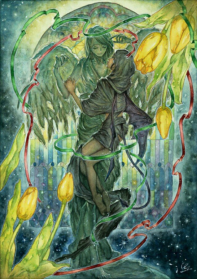 彼野 展示10 28 Electrical Imitation On Twitter 4月なのでフォロワーさんに自己紹介しようぜ デジタル アナログで絵を描きます 享楽 悲観 皮肉 博物 自然科学 宗教 フェティシズムらへんの要素が好きですが基本的に変化こそ安定タイプです 趣味は空想と