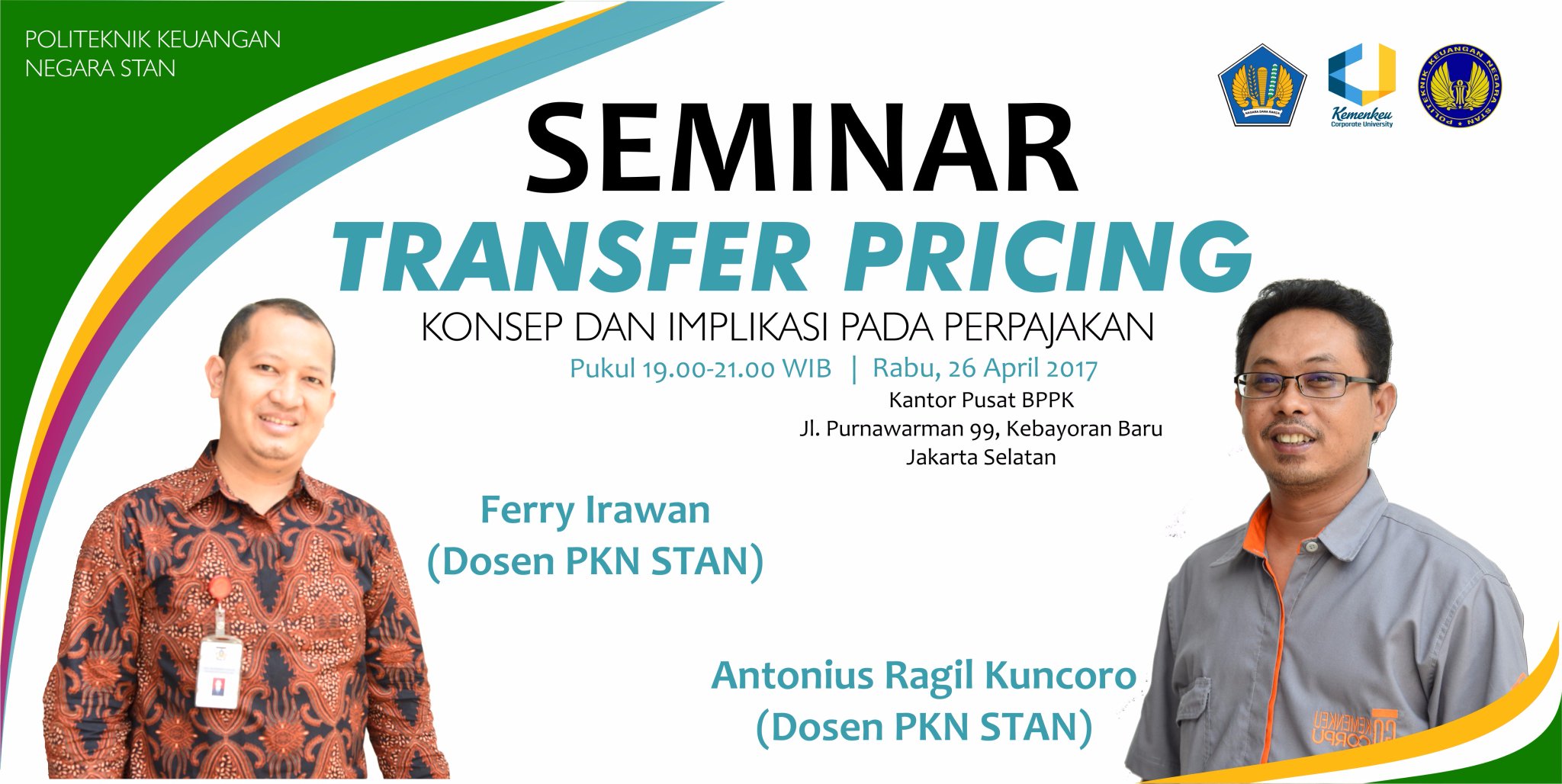 PKN STAN on Twitter "Politeknik Keuangan Negara STAN malam ini mempersembahkan Seminar Transfer Pricing bagi yang sudah mendaftar jangan sampai