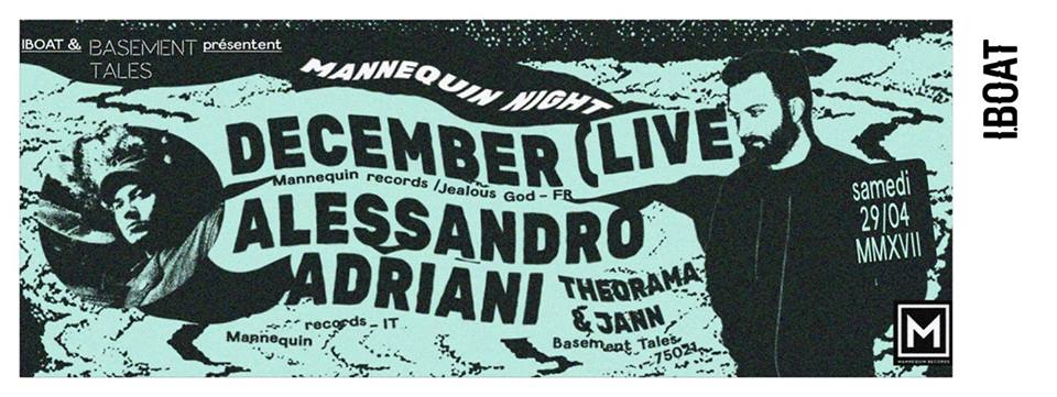 December (@tomas_more_) on Twitter photo playing at <a href="/IBOATbordeaux/">IBOAT</a> on friday for a <a href="/mannequinlabel/">Mannequin Records</a> party and <a href="/1988LiveClub/">1988 Live Club</a> on sunday for a <a href="/KongfuziBooking/">Kongfuzi Booking</a> showcase. Boom. playing at <a href="/IBOATbordeaux/">IBOAT</a> on friday for a <a href="/mannequinlabel/">Mannequin Records</a> party and <a href="/1988LiveClub/">1988 Live Club</a> on sunday for a <a href="/KongfuziBooking/">Kongfuzi Booking</a> showcase. Boom.