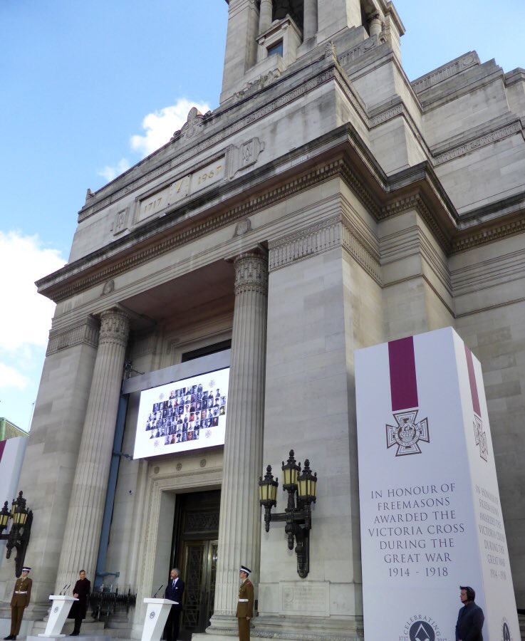 KB_ThirdSector's tweet image. A very moving service yesterday @UGLE_GrandLodge to honour #Freemasons awarded the Victoria Cross during the Great War 1914-1918.
