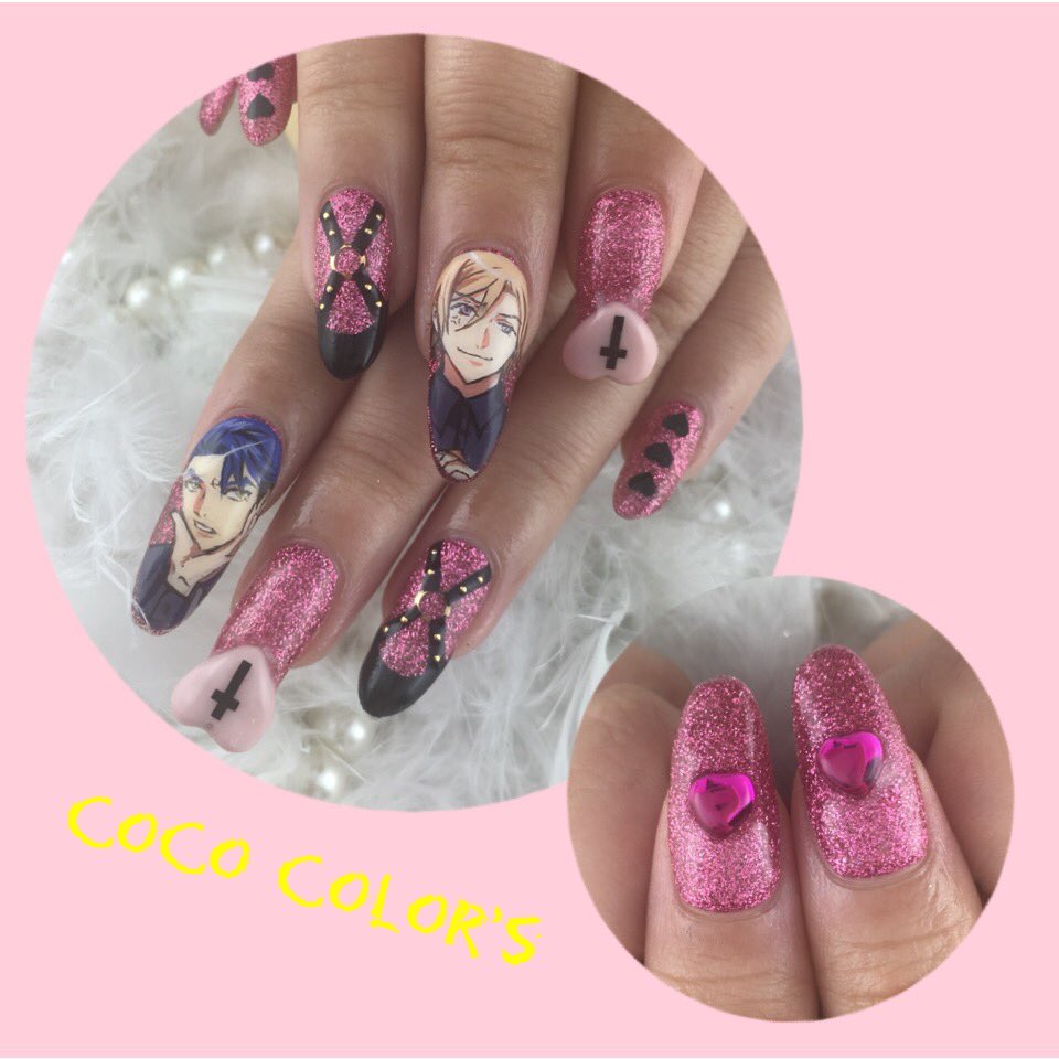 Uzivatel Color Sやまざき Na Twitteru お客様オーダー ピンクラメと黒のハーネスネイル ピンク 黒の組み合わせ最強です アートはa3 摂津万里くんと兵頭十座くんを描かせていただきました 痛ネイル Uzivatel Color Sやまざき Na Twitteru お客様オーダー ピンクラメと黒のハーネスネイル ピンク 黒の組み合わせ最強です アートはa3 摂津万里くんと兵頭十座くんを描かせていただきました 痛ネイル