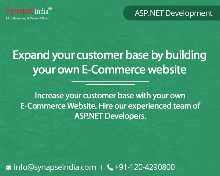 SynapseIndia's tweet image. View more details: bit.ly/2q4ubIu
#SynapseIndia #MicrosoftProgramming #ASPdotNet #WebApplicationDevelopment