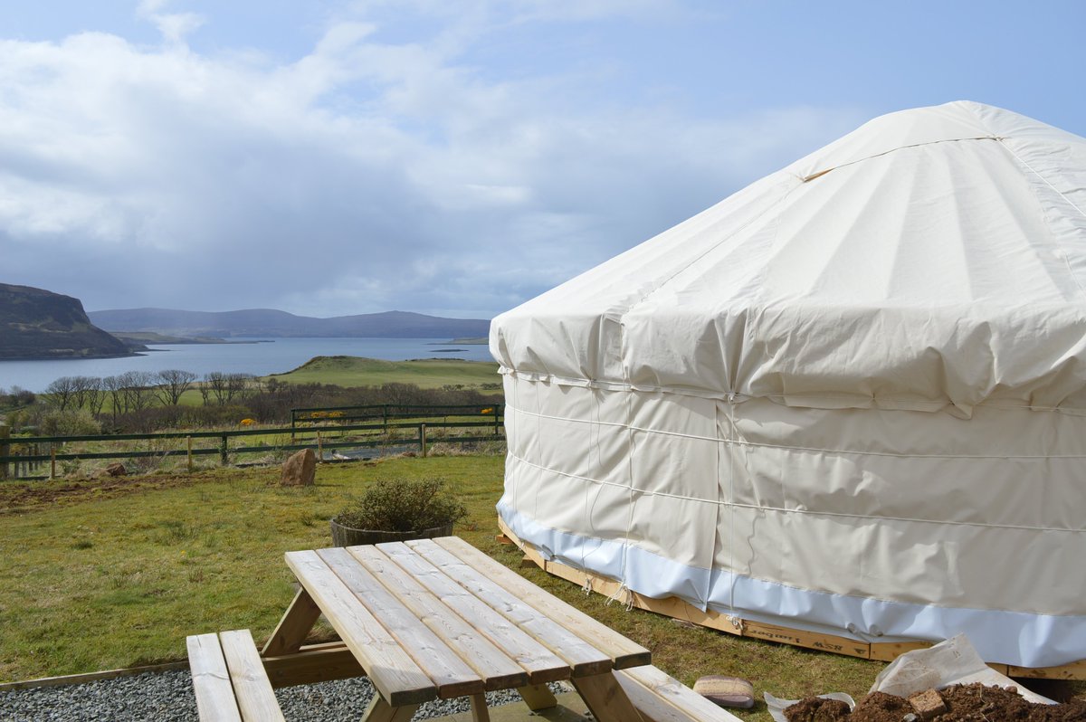 Sorry to be missing @VisitScotExpo <a href="/VisitScotland/">VisitScotland</a> this year. #verybusyonsite #nowofferingcoffee #yurtlife <a href="/skyeskyns17/">Skyeskyns - sheepskin specialists Scotland</a> #ScotSpirit #Skye