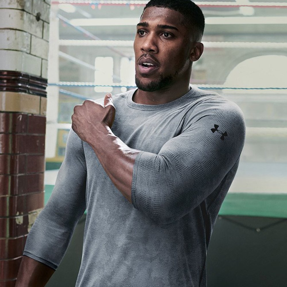 anthony joshua under armour t shirt