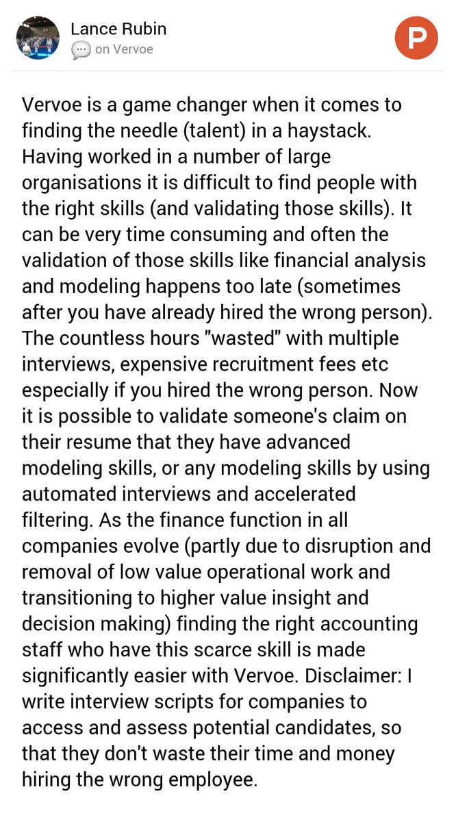 OmerMolad's tweet image. Lance Rubin&apos;s thoughts on Vervoe on @ProductHunt producthunt.com/posts/vervoe#c… @VervoeHQ @model_citizn #inboundhiring #automatedinterviews #tech