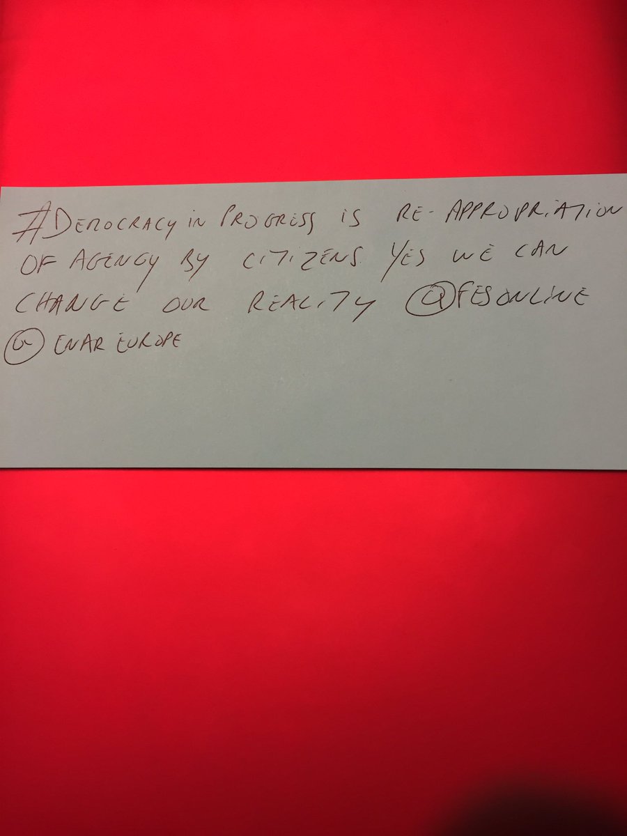 MPriv_o's tweet image. Post 2.0 tweeting @FESonline @ENAREurope #DemocracyInProgress