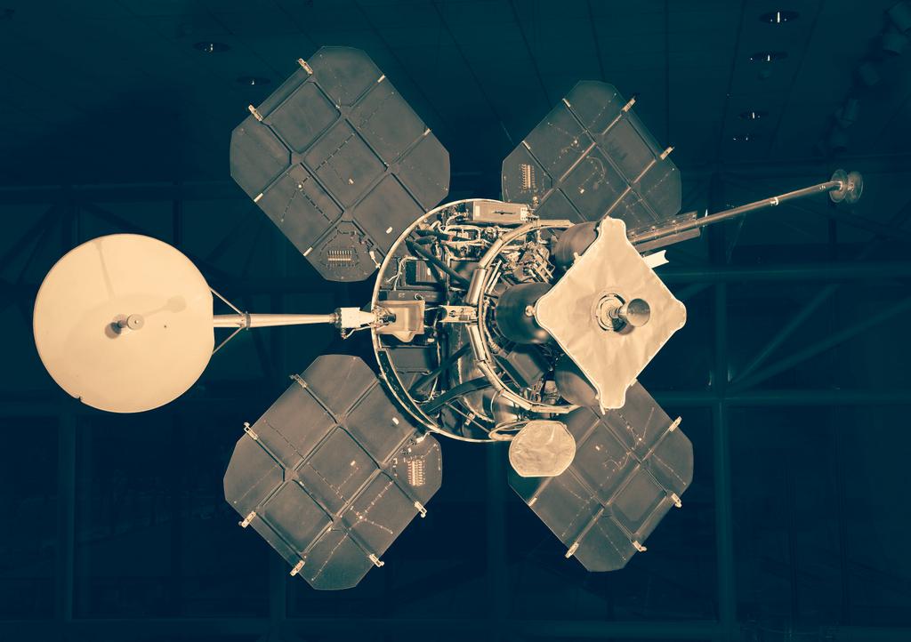 Lunar orbiter 1. NASA's first spacecraft to orbit the Moon (August 66') #NASAFlagbearer #space #cassini #Astronauts #scienctificfact