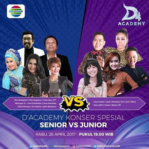 Malam ini dangdut mania akan dihibur dan hanya <a href="/Lesti_Jenong_DA/">Lestykejora</a> yang paling ditunggu #LestiDiKonserSeniorJuniorDA