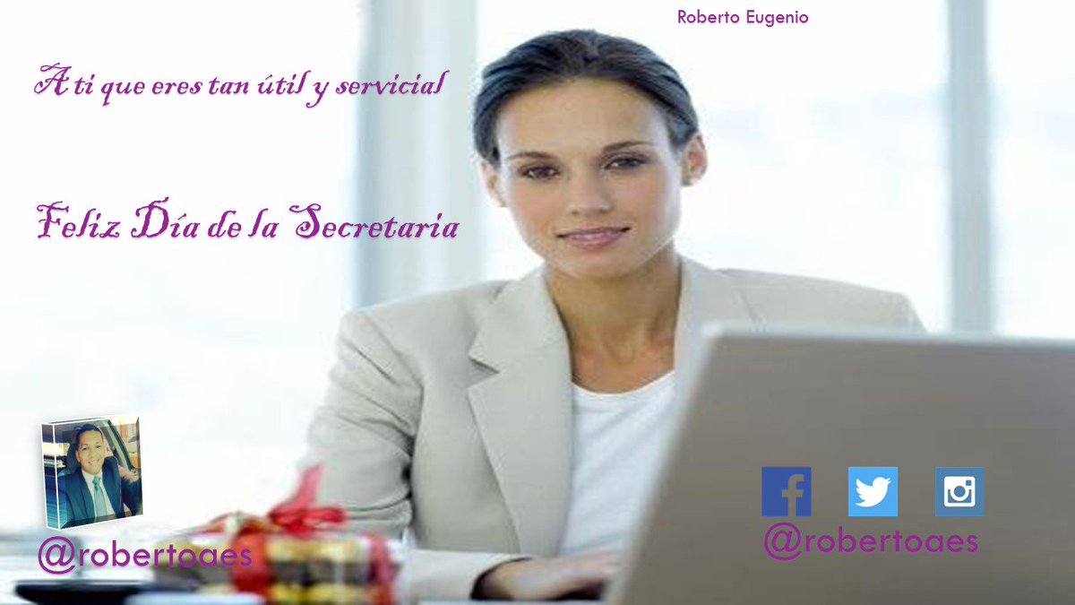 A ti que eres tan útil y servicial Feliz #DíadelasSecretarias 🌹💐

Felicidades a todas las secretarias en su día!!!