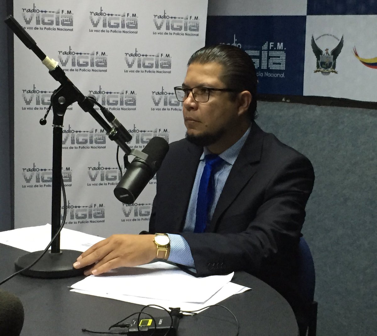 Competencia_Ec's tweet image. Diego Jiménez, Comisionado de la #CRPI, brinda entrevista a @RadioVigia