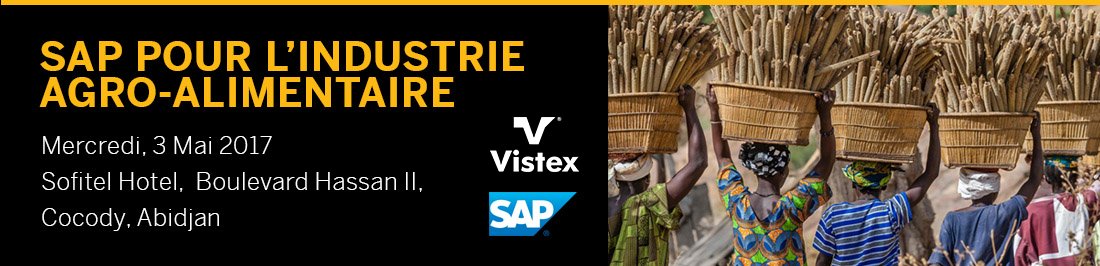 Vistex_EMEA's tweet image. Learn more about the #SAP Vistex Agribusiness strategy &amp;amp; #ValueMap at the Abidjan #Agribusiness Event. Register now: bit.ly/2qe5EQG