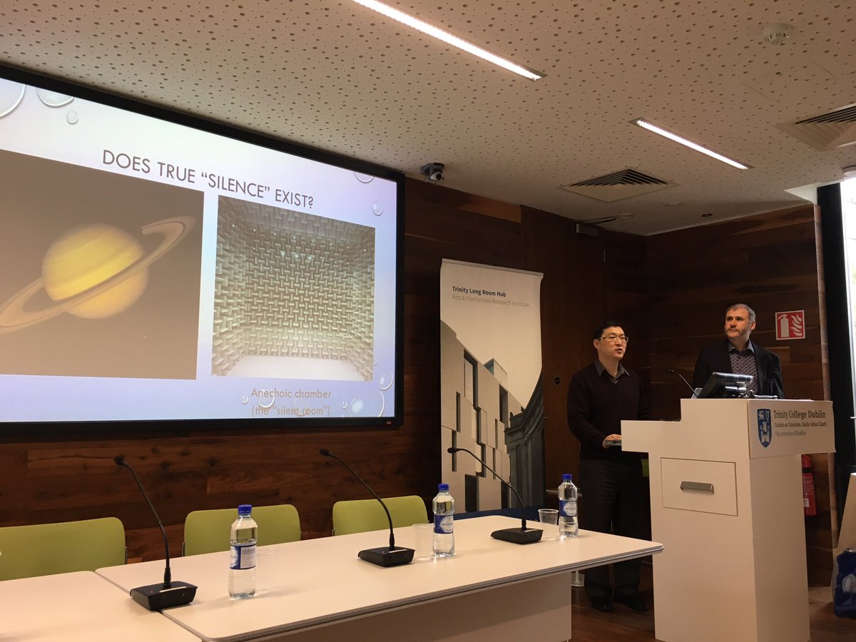 TCDcreates's tweet image. Adrian Tien and Richard Duckworth talk about their #TrinityCreativeChallenge project The Music of Silence @tcddublin @TLRHub