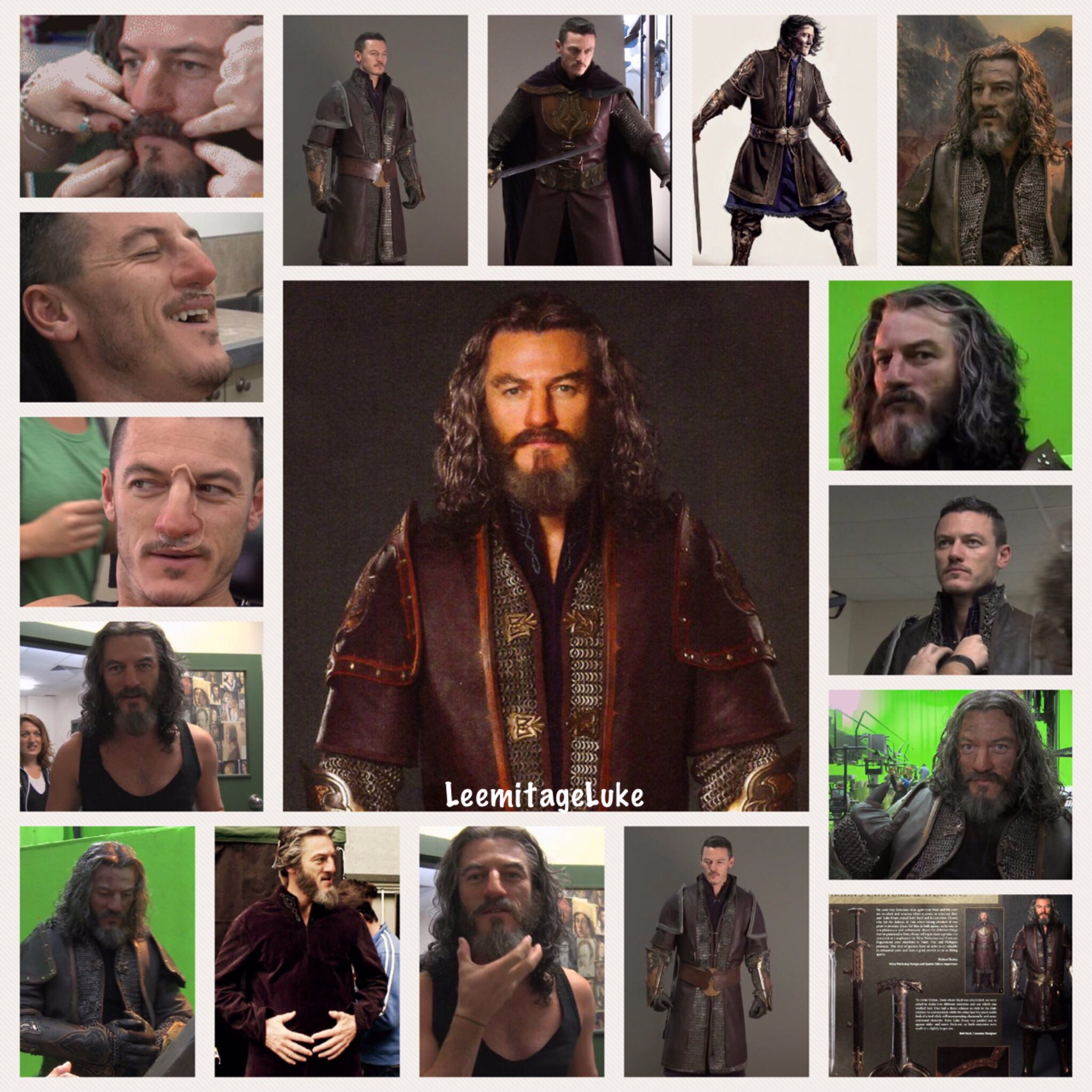 Luke Evans Fan on Twitter "Luke's amazing transformation to Girion, Lord of Dale! Credit to