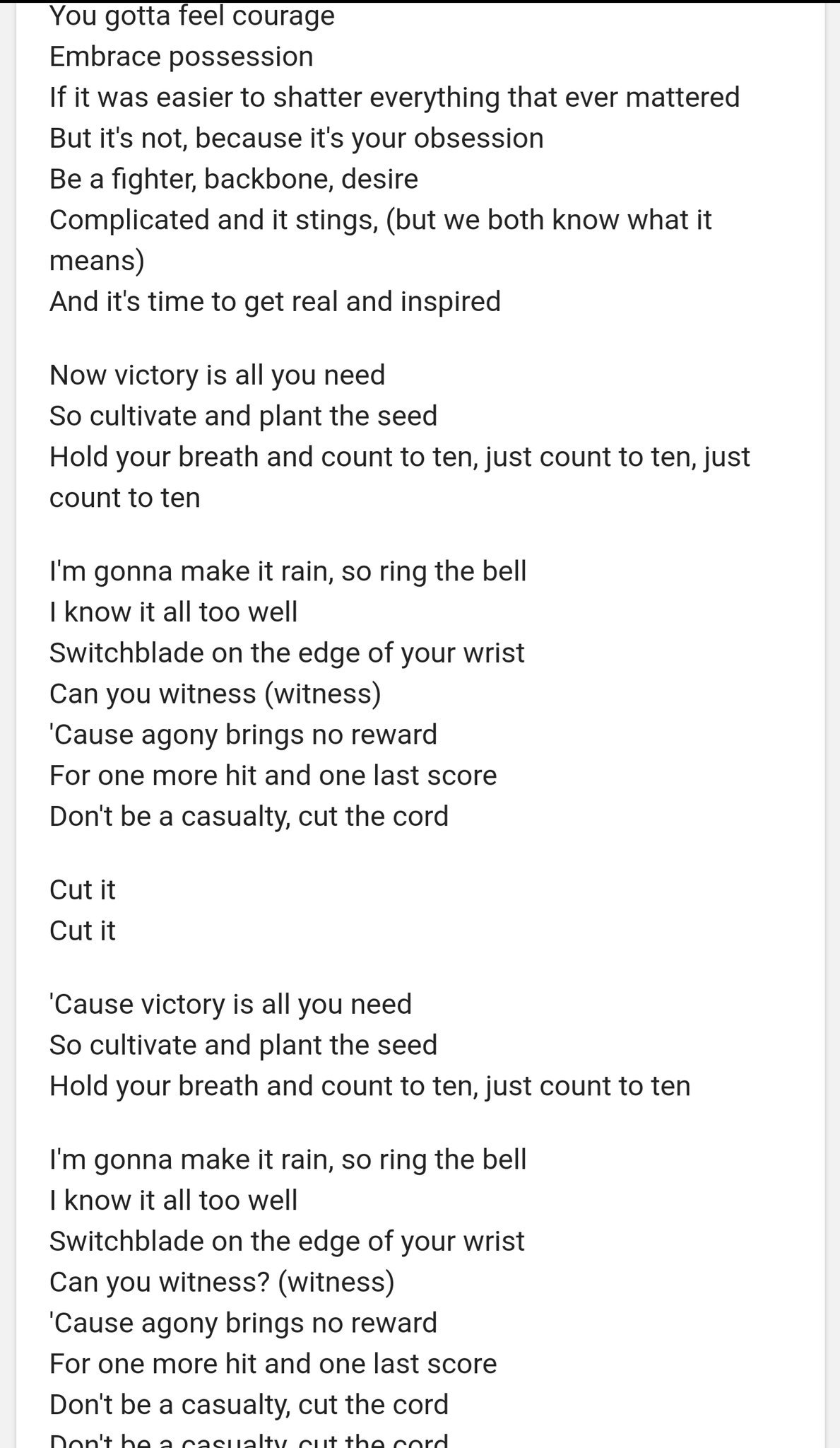 SHINEDOWN on X: ""Can I get a Witness" 😉 RT @Leafs_Tk: Love this song by  @Shinedown "Cut the Cord" is one hell of a song https://t.co/NHjDa9kjwd" / X