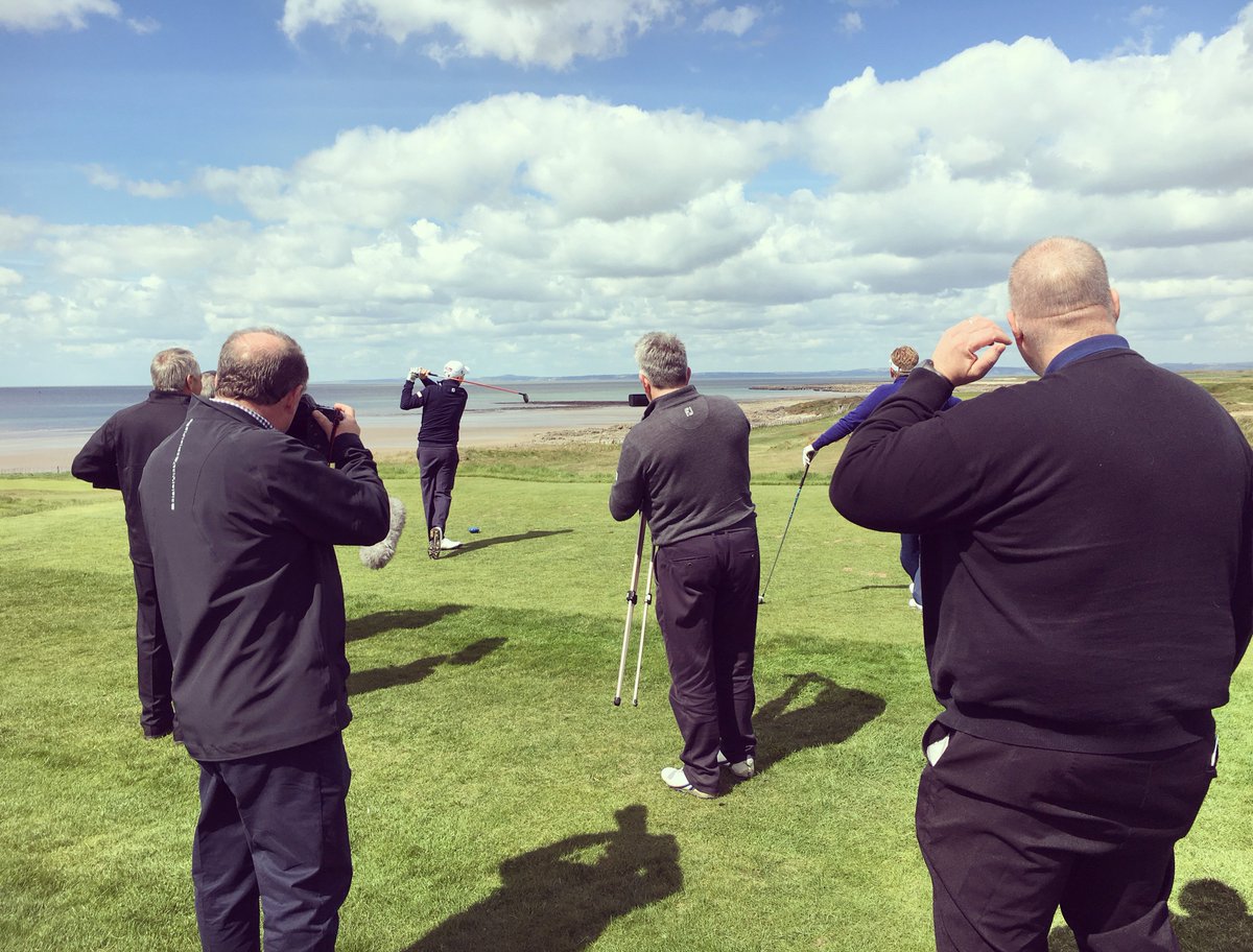 Golf writers & honourable guest’s @pbroadhurstgolf @Philpricegolf attend today's #SeniorOpen Media Day #TheLegendsAreComing