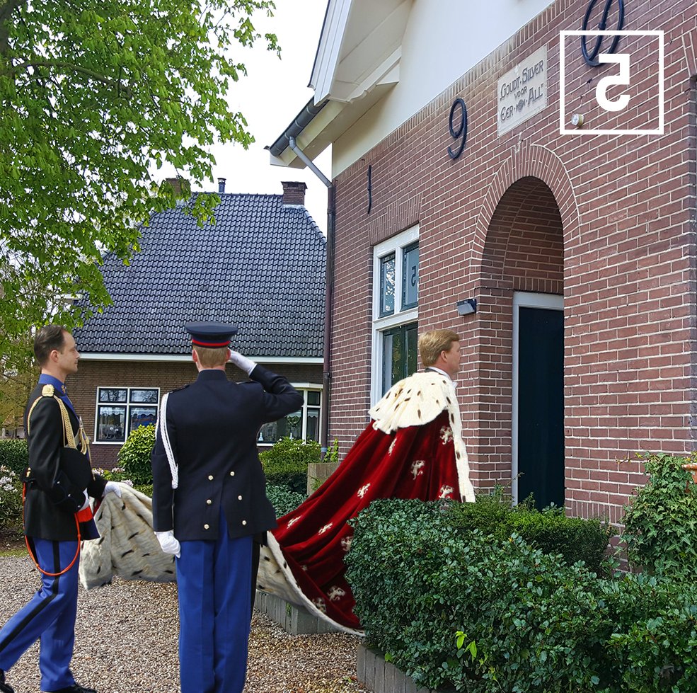 Bijzonder Koninklijk bezoek vandaag bij ons in de villa 👑! #koning #creatie #concept