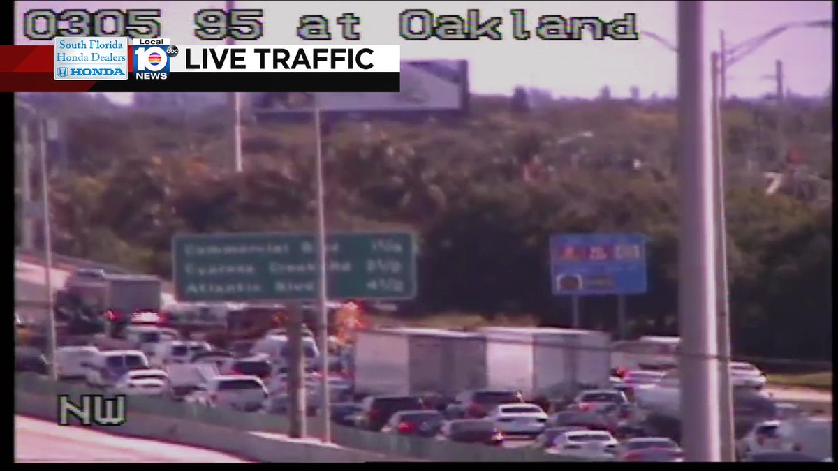 Crash on I-95 NB at Oakland Park Blvd #traffic 3 lanes blocked! https://t.co/xNYL7YnZzK